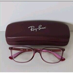 RAY-BAN JR RB1586 3777 Pink Red Eyeglasses Frame 49-16-130 Kids